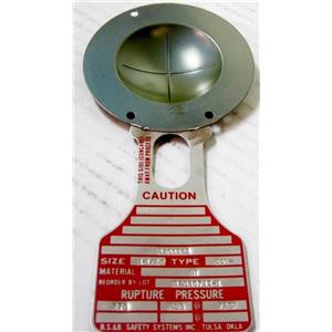 Continental 440117 Rupture Disc 2" CDCV 316-TEF-316 465 PSIG @ 72° F 179936