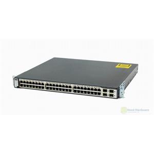 Cisco WS-C3750G-48PS-S Catalyst 48-Ports PoE Gigabit Ethernet Switch and 4 SFP