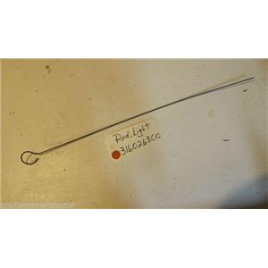 FRIGIDAIRE STOVE 316026800 Rod-light  USED  PART