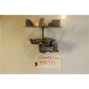 KITCHENAID STOVE 9781543 Assembly, Fan USED PART