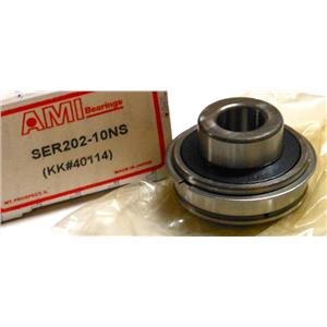 AMI BEARINGS SER202-10NS INSERT BEARING, 5/8" ID, SET SCREW LOCKING, NORMAL DUTY