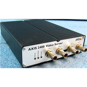 AXIS COMMUNICATIONS 0092-001-02 AXIS 2400 VIDEO SERVER, PRO SURVEILLANCE AND MO