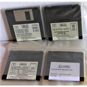 MLA ELECTRA 1400C COAGULATION ANALYZER FLOPPY DISC SET, INCLUDES START UP