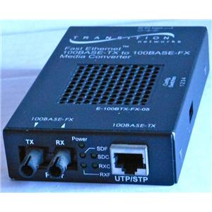 TRANSITION E-100BTX-FX-05 FAST ETHERNET 10BASE-TX to 100BASE-FX MEDIA CONVERTER