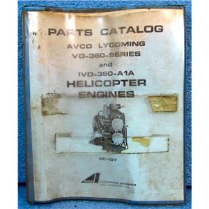 AVCO LYCOMING PARTS CATALOG FOR VO-360 AND IVO-360-A1A HELICOPTER ENGINES, P/N
