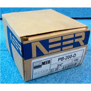 *BOX OF 100* OZ GEDNEY / APPLETON / NEER PB-200-D INSULATED BUSHING, 3/4", PP P