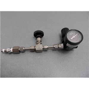 Norgren R07-279-RNKA Mini Regulator W/ Gauge And Whitey SS 1RS4 Needle Valve