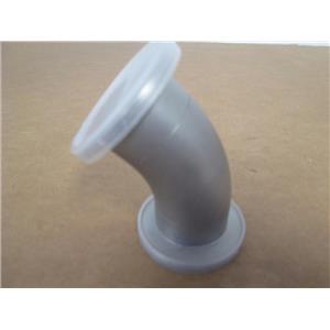 ISO KF-40 Stainless Steel 45 Degree Elbow High Vacuum Fitting (1-1/4" ID)