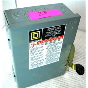 SQUARE D GROUPE SCHNEIDER D221N GENERAL DUTY SAFETY DISCONNECT SWITCH, SERIES E
