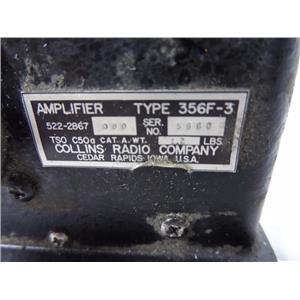 Collins Speaker Amplifier Type 356F-3 P/N 522-2867-000