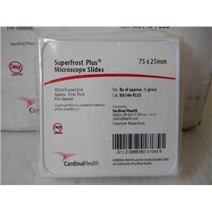 Cardinal Health M6146-PLUS Superfrost Plus Microscope Slides 75 x 25mm 1/2 Gross