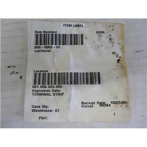 009-0003-03 TERMINAL STRIP, AIRCRAFT AIRPLANE AVIATION AVIONICS REPLACEMENT PAR