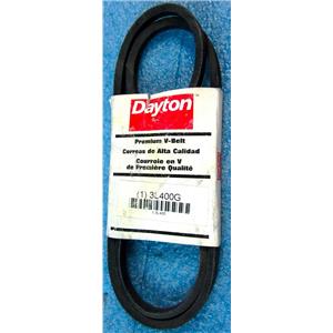 DAYTON 3L400G PREMIUM V-BELT, 40" OUTSIDE LENGTH, 3/8" TOP WIDTH, 3L TYPE, 7/32