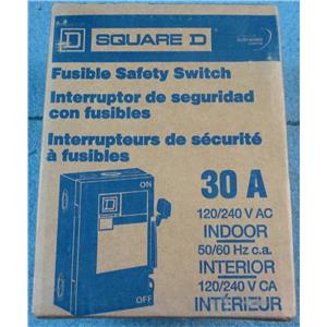 Square D Homeline 30A Indoor Fusible Safety Switch D211NCP