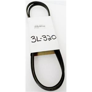 *2pc/PACK* GOODYEAR 3L320 HY-T PLUS V BELT, 32" NORMINAL OUTSIDE LENGTH, 3/8" T