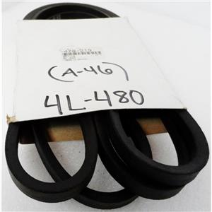 *2pc/PACK* GOODYEAR 4L480 HY-T PLUS V-BELT, 4L A46 48" NOMINAL OUTSIDE LENGTH,