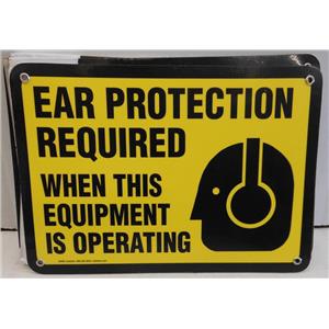 EMEDCO 33490 "EAR PROTECTION REQUIRED WHEN THIS EQUIPMENT IS OPERATION