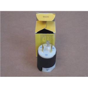 Hubbell 2611 NEMA Insulgrip Twist-Lock Plug 30A; 125V; 2 Pole; 3 Wire Grounding