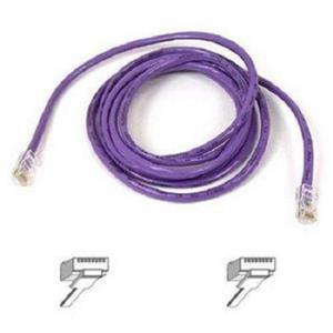 Belkin A3L791-50-PUR-S Cat5E Snagless Purple 50' Patch Cable RJ45M/RJ45M