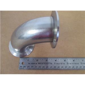 MFG Unknown KF-50 ST/ST 90 Degree Elbow Vacuum Fitting ISO-KF Flange Size NW-50