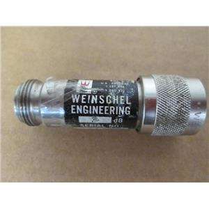 Weinschel Engineering Model 1A Fixed Coaxial Attenuator, 3dB