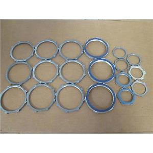 Box of 19 Mfg Unknown Assorted Steel Lock Nuts; 3", 1-1/2"