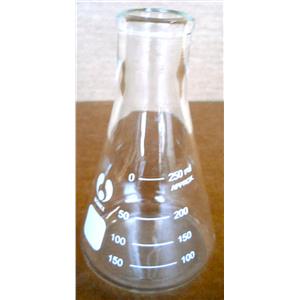 BOMEX 250mL 250 mL ERLENMEYER FLASK, LAB GLASSWARE - USED w/GUARANTEE