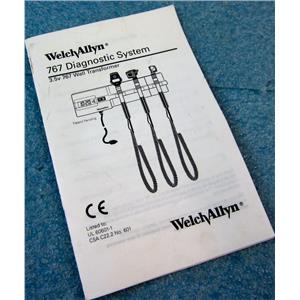 WELCH ALLYN MANUAL FOR 767 DIAGNOSTIC SYSTEM 3.5V WALL TRANSFORMER