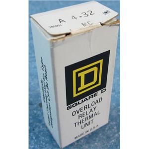 SQUARE D A4.32 MC A4.32MC OVERLOAD RELAY THERMAL UNIT - NEW