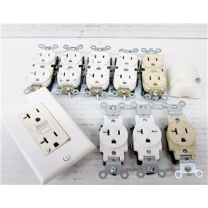 *LOT* MISC POWER OUTLETS RECEPTACLES, LEVITON, PASS SEYMOUR, ETC