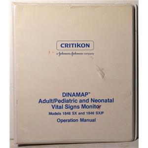 CRITIKON DINAMAP ADULT PEDIATRIC AND NEONATAL VITAL SIGNS MONITOR MANUAL