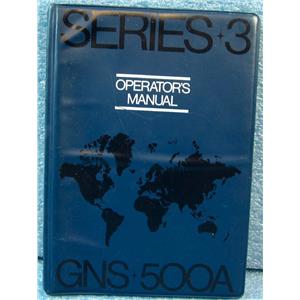 GLOBAL-WULFSBERG SERIES 3 OPERATOR'S MANUAL FOR GNS 500A AVIATION EQUIPMENT