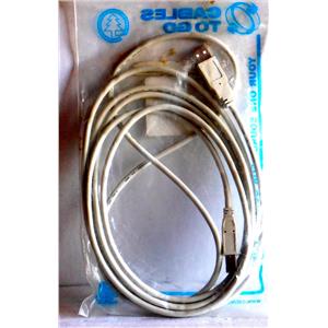 CABLES TO GO C2G 3M USB 2.0 A/B CABLE, #13400, USB TYPE A/B MALE, NEW IN BOX
