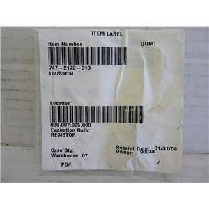 747-2172-010 RESISTOR, AIRCRAFT AIRPLANE AVIATION AVIONICS REPLACEMENT PART