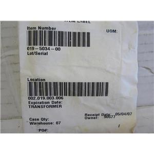 019-5034-00 TRANSFORMER, AIRCRAFT AIRPLANE AVIATION AVIONICS REPLACEMENT PART