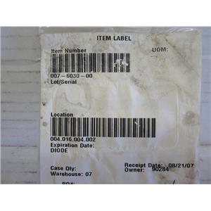 007-6030-00 DIODE, AIRCRAFT AIRPLANE AVIATION AVIONICS REPLACEMENT PART