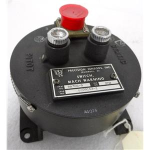 PRECISION SENSORS INC. RA76C-9 SWITCH, MACH WARNING - AVIATION AIRCRAFT SURPLUS