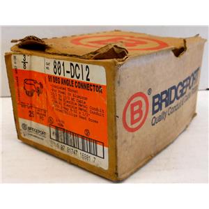 BRIDGEPORT 801-DCI2 3/8 90D2SC FLXCON, 90DEG ANGLE ELBOW CONNECTORS Qty 13 New