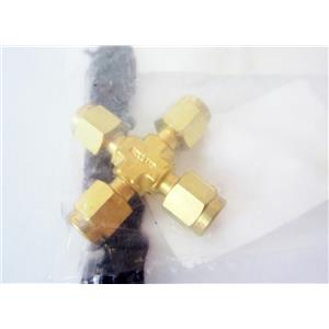 AGILENT 0100-0161 BRASS UNION CROSS, 1/8" INCH - NEW