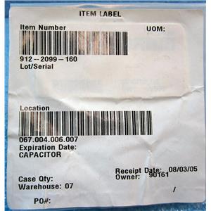 912-2099-160 CAPACITOR, AVIATION AIRCRAFT AIRPLANE REPLACEMENT PART