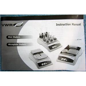VWR INSTRUCTION MANUAL FOR MINISHAKERS MICROPLATE SHAKERS 715054-00