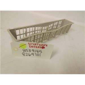 WHIRLPOOL DISHWASHER 8539145 8269701 SILVERWARE BASKET USED