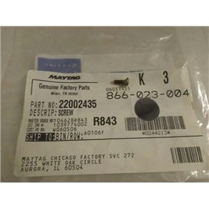 MAYTAG WHIRLPOOL WASHER 22002435 SCREW NEW