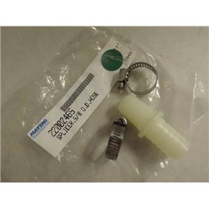 MAYTAG WHIRLPOOL DRYER 22002465 SPLICER, 5/8 O.D. HOSE NEW