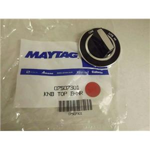 MAYTAG WHIRLPOOL STOVE 07507301 TOP BURNER KNOB NEW