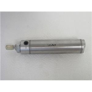 USED Parker/Lin-Act 1.50DSR04.0 Crimped Round Body Pneumatic Cylinder,1.50" Bore