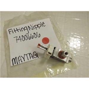 MAYTAG WHIRLPOOL STOVE 74006606 FITTING, NIPPLE NEW