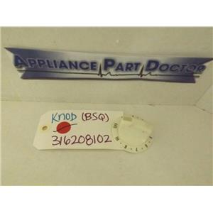FRIGIDAIRE KENMORE STOVE 316208102 KNOB (BSQ) USED
