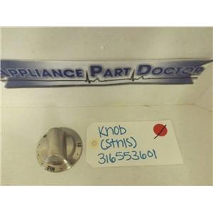 KENMORE STOVE 316553601 KNOB (STNLS) USED