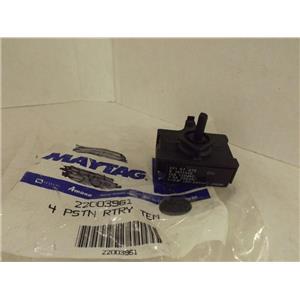 MAYTAG WHIRLPOOL WASHER 22003961 4 POS ROTARY TEMP SWITCH NEW